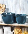 3010272 Afoyft Blue Set Of Oversized Country Farmhouse Kitchen Bowls
