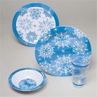 302529 Ddi Melamine Snowflake 132 Dinnerware Case