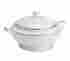 308457 Noritake Brand New Porcelain Ceramic Platinum Wave Round Covered Vegetable Bowl 37725 35315