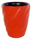 3140ms5080 Enrico New Mango Wood Spiral Utensil Vase Tangerine 816748012317