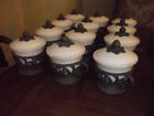 31666 Gg Collection Acanthus Leaf Covered Bowl Metal Holder Set Of