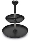 3800017 Berghoff Pastry Stand Tier Stainless Steel Black Contemporary Lightweight New