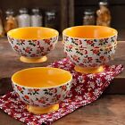 111227.04r 4-pack Pioneer Woman The Fall Flowers 6 Footed Bowl