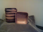 401n Kraftware Vintage Monkey Pod Wood Salad Set Made In Phillipines