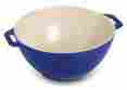 40511-454 Staub Ceramic Bowl 10 W Handles Blue 4009839327834
