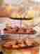 40975 Southern Living Nib Luminous 3 Three Tiered Server Retired Metallic Glass