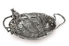 41215 Home Star Lily Pads And Frogs Large Nickel Plate Aluminum