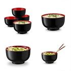 4323767204 Kook Japanese Ceramic Noodle Bowl Deep Interior Black 600300033274