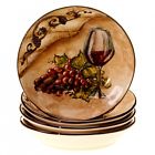43243set 4 Certified International Pasta Bowls 9.5 Inch Set Hand-painted Tuscan Motif Dishwasher Safe Ceramic New 722197378969