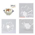 4335473972 Ice Cream Bowls Clear Plastic Dessert Bowl Flower 798223228911