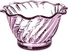 77838018866 453055 Carlisle New Tulip Plastic Dessert Dish Ice Pink