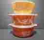 475b Autumn Harvest Pyrex Lot Vintage 2 Casserole W Lids And One 403 Bowl Exc