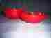 4794 Tupperware Set Of 4 Red Salad Soup Cereal Serving Bowls 3 Cups Open House New