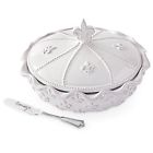 4804006 Mud Pie Fleur De Lis Brie Baker Set 718540372302
