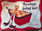 4854000 Mud Pie Coastal Rowboat