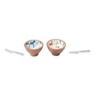 4855091 Mud Pie Christmas Wood Enamel Reindeer Dip Bowl Spreader Choose