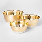 490700517616 Threshold Mixing Bowl Set Of Gold