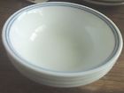 4cereal Bowls Saucers Rimsnwot Lines Blue Corelle Set White 4