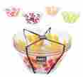 2077-0722 5.75-inch Zak Designs Dot Bowl Fresh Color Design Set Of 4 707226739164