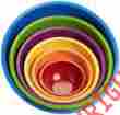 5182 Mixing Bowl Gourmet Home Products Nesting Bowls 6 Pc Melamine Serving Storage Set Multi Color New