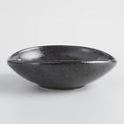 527526 Cost Plus World Market Black Zen Shallow Salad Bowls Set