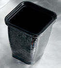 53305black Bon Chef Dynasty Square Melamine Dessert Bowl