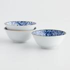 554101 Cost Plus World Market Indigo And White Porcelain Kichi Bowls
