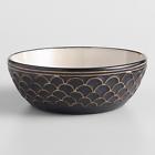 558391 Cost Plus World Market Black And White Textured Chloe Soup