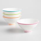 560337 Cost Plus World Market White Footed Porcelain Dynasty Rice Bowls