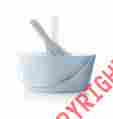 567135 Yozos Bowl Sets Eva Solo 3pc Salad Set W Servers Melamine 3.5 Liter Light Blue White