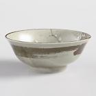 568464 Cost Plus World Market Taupe Porcelain Sakura Bowls Set Of