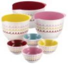 57537 Block Cake Boss 7-pc Mixing Prep Bowl Set Model No Rubberized Ft Melamine