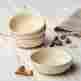 59892 Rachael Ray Dinnerware 4 Piece Stoneware Fruit Bowl Dessert Serving Dish Cereal Set New