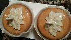 5x5x4 Baker Jcpenney Set 2 Mini Pumpkin Pie Bakers Pan W Lids 20 Oz Candy Serving Dish Nib