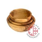 608473982924 Undisclosed Round Olive Wood Bowls Small Set Of