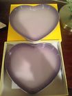 630870197816 Le Creuset Heart Plates-bluebell Purple-rare