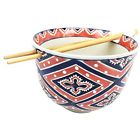636676553320 Gifts Decors Japanese Design Diamond Motif Contrast Ceramic