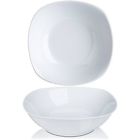 647904163624 Porcelain Serving Bowls White Set Square Round