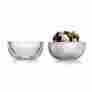 6683-q810 Arctic Glass Freezable Double Walled Clear Dessert Appetizer Bowls Bpa Free Set Of 2 707226775063