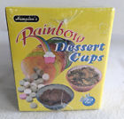 67894 Hampton Rainbow Dessert Cups Snack Pudding Set Of 600606127004