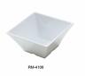Rm-4106 680266950716 Yanco Rome Square Bowl Oz Height Melamine White