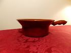 1028 7.5-inch Rubel Pottery Soup Crock Brown Handled Bowl Fondue