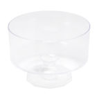 705833375737 Homeford Plastic Trifle Pedestal Bowl Clear