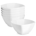 709112842705 Unbranded Ounce Porcelain Square Cereal Bowls Set Of