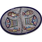 717416388492 Holy Land Market Double Dish Tabgha Ceramic Serving