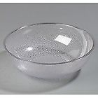 721507 Carlisle Foodservice Products Round Polycarbonate Pebbled Bowl Clear 077838518502