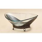 72241 . 24 Gls Bowl Withmtl 8 Benzara Stnd