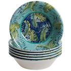 730384239825 Certified International Tropicana Bowls Bright Palm Leaf Pattern