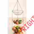 73100 Creative Home Chrome Works 3 Tiered Hanging Baskets