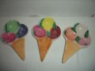 739569168004 Unbranded Lot Of Figural Ice Cream Cone Shaped
